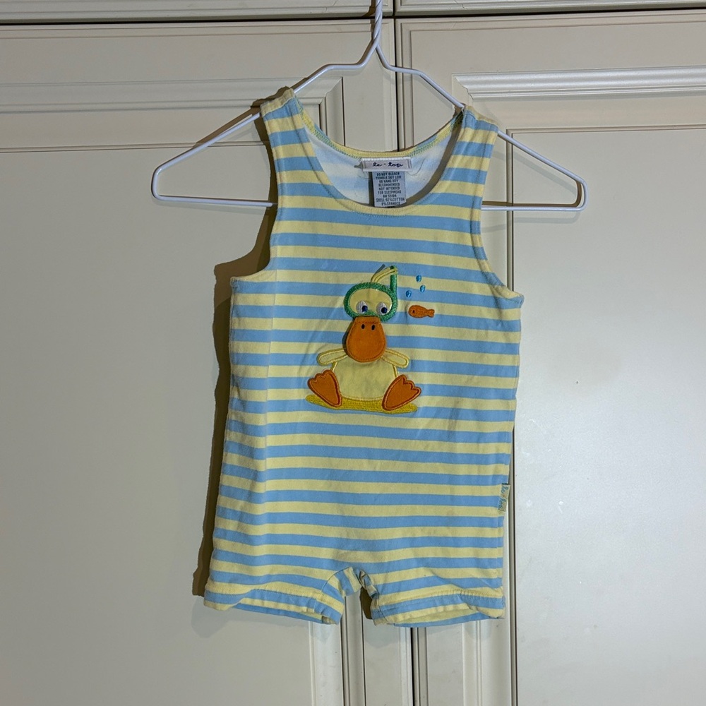 Le Top duck baby bathing suit